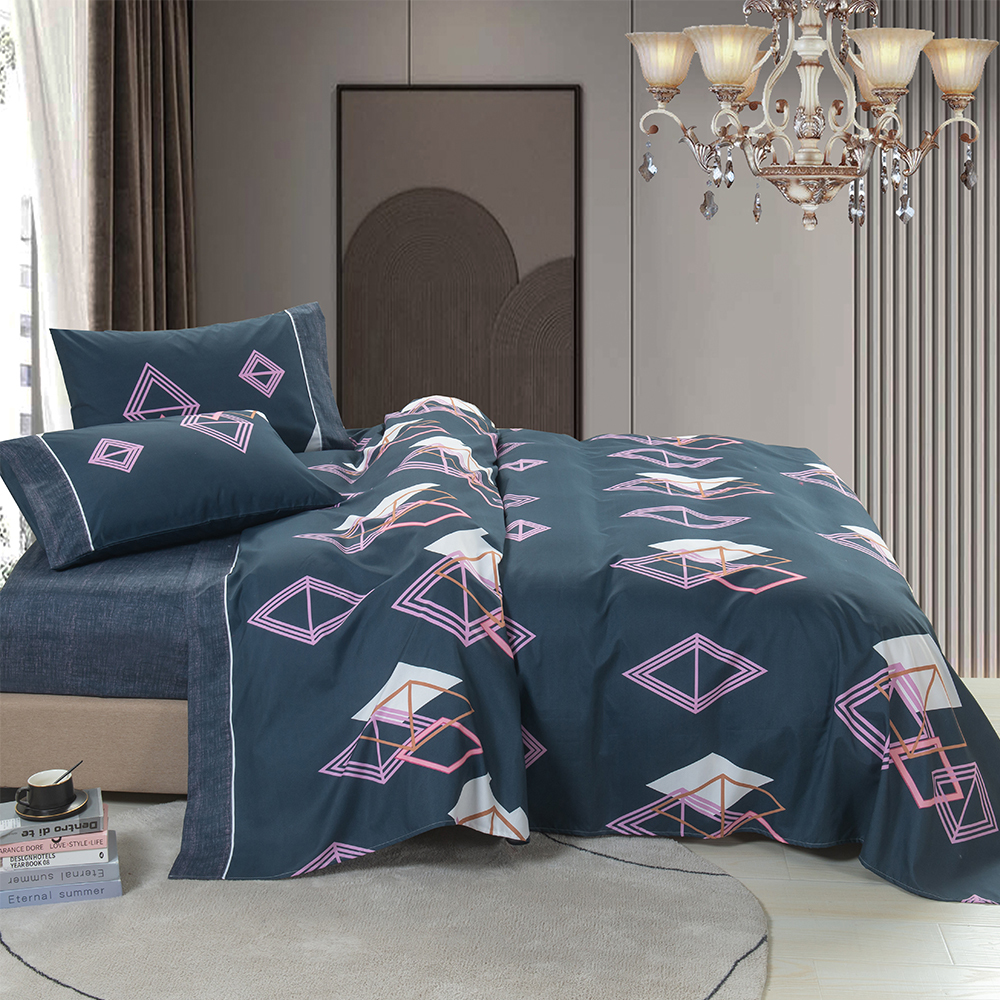 99,99% polyester twill phân tán in 4 tấm giường bộ