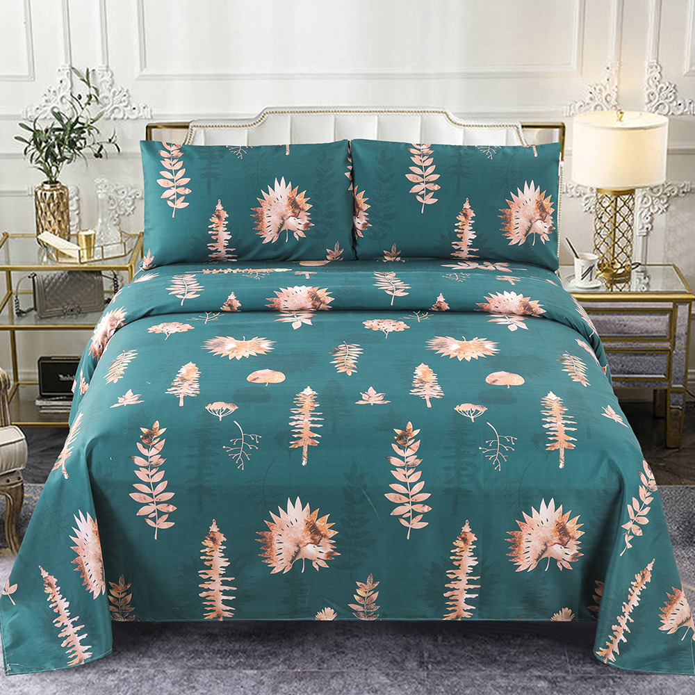 99,99% polyester 75gsm được in 4 bộ giường bộ giường